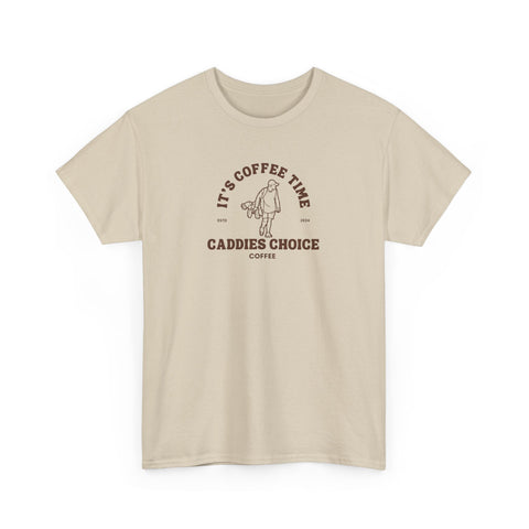 Coffee Lover Unisex Heavy Cotton Tee - "It's Coffee Time" Design