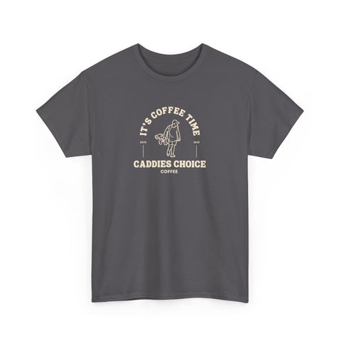 Coffee Lover Unisex Heavy Cotton Tee - "It's Coffee Time" Design