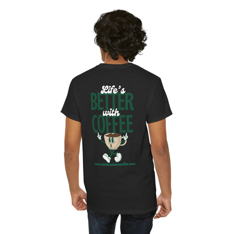 Better Coffee Unisex Heavy Cotton Tee, Coffee Lover Gift, Eco-Friendly T-Shirt, Funny Graphic Tee, Gift for Him/Her, Casual Wear