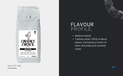 Caddies Choice Coffee, flavor profile , 19th hole